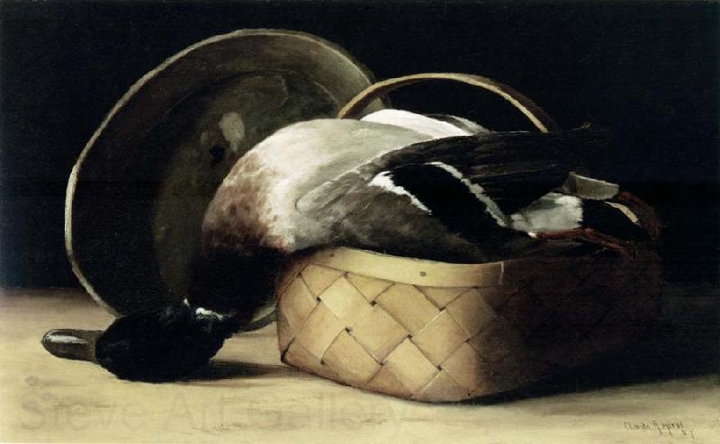 Hirst, Claude Raguet Still Life with Duck in a Basket Germany oil painting art